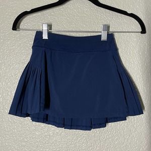 Athleta Girl Blue Pleated Short Tennis Skort- Size XS (size 6)